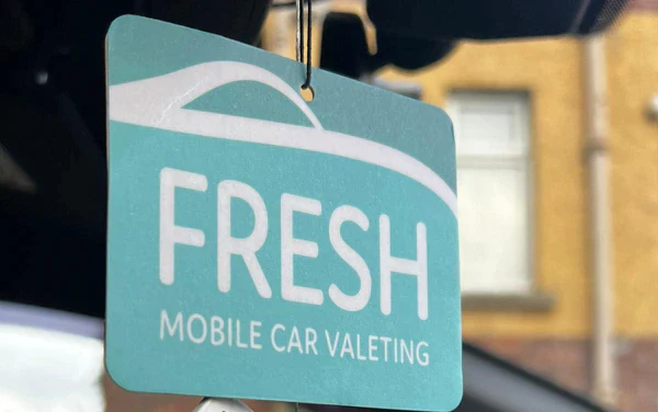 Printed Air Freshener with Fresh Car Valeting Logo (Qty 25)