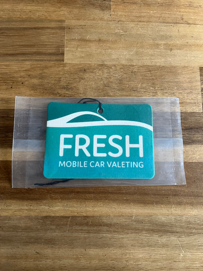 Printed Air Freshener with Fresh Car Valeting Logo (Qty 50)