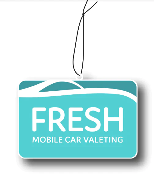 Printed Air Freshener with Fresh Car Valeting Logo (Qty 25)