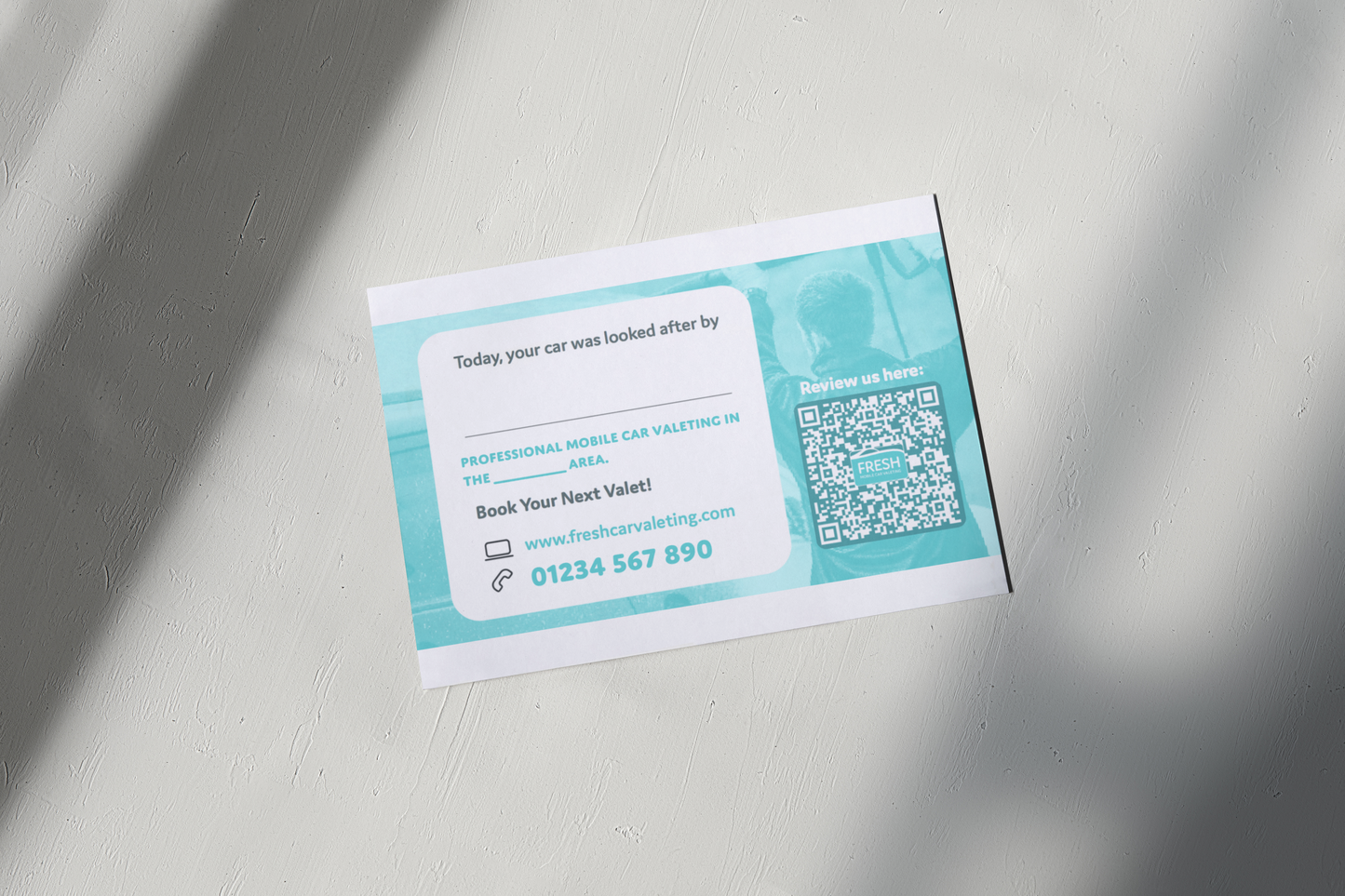 Valeting Business Cards (Qty 2,000)